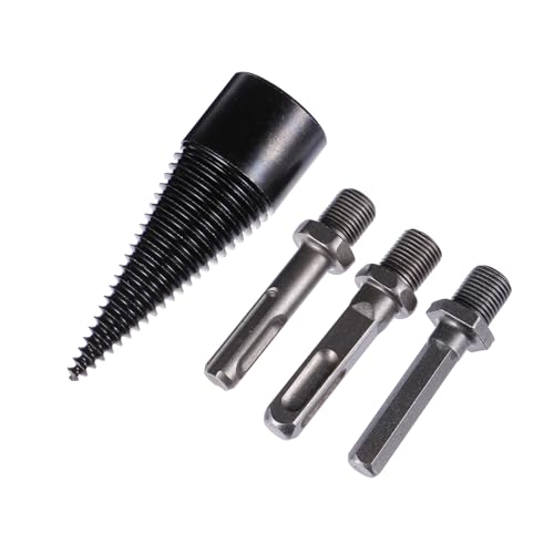Gadpiparty 4 Stück Teiliges Set Holzspalter Kegelbohrer Robuste Bohrer für Holzspaltung Hochwertige Stahlbohrer für Effektives Arbeiten mit Hartholz und Gadpiparty 4 Stück Teiliges Set Holzspalter Kegelbohrer Robuste Bohrer für Holzspaltung Hochwertige Stahlbohrer für Effektives Arbeiten mit Hartholz und von Gadpiparty