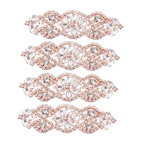 Gadpiparty 4 Stück Teiliges Strass Applikation für Hochzeitskleider Handgemachter Selbstklebender Taillengürtel Funkelndem Strass für Diy Modegestaltung Roségold Gadpiparty 4 Stück Teiliges Strass Applikation für Hochzeitskleider Handgemachter Selbstklebender Taillengürtel Funkelndem Strass für Diy Modegestaltung Roségold von Gadpiparty
