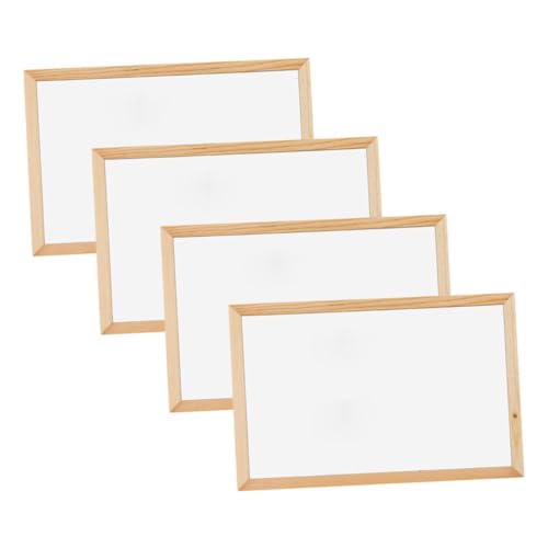 Gadpiparty 4 Stück Teiliges Tragbares Einseitiges Whiteboard mit Glatter Schreiboberfläche Wiederverwendbares Abwischbares Zeichenbrett für Schüler Lehrer Büro und Klassenzimmer von Gadpiparty