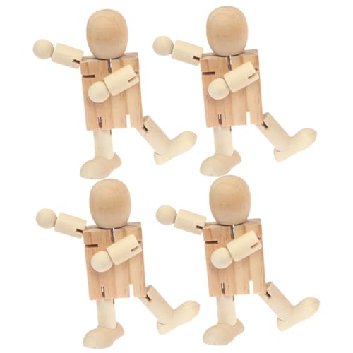 Gadpiparty 4 Stück Unfertige Holzfiguren Roboter Puppen DIY Malen Basteln Pädagogisches Tischdekoration Kreative Holzfigur zum Bemalen und Gestalten Gadpiparty 4 Stück Unfertige Holzfiguren Roboter Puppen DIY Malen Basteln Pädagogisches Tischdekoration Kreative Holzfigur zum Bemalen und Gestalten von Gadpiparty