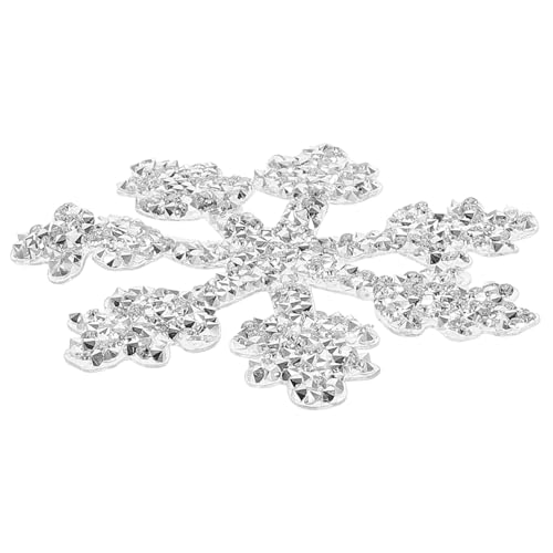 Gadpiparty 4 Stück kompakte Hutaufnäher Schneeflocken-Applikation weiße Schneeflockenflecken Dekorationen de noel Schneeflocke Strass Mantelflicken Kleiderflicken Plastik Gadpiparty 4 Stück kompakte Hutaufnäher Schneeflocken-Applikation weiße Schneeflockenflecken Dekorationen de noel Schneeflocke Strass Mantelflicken Kleiderflicken Plastik von Gadpiparty