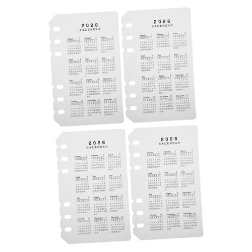 Gadpiparty 4 Stücke Teiliges Kalender Notizbuch Trennblätter Matte Kunststoff PP Trenner mit Löchern und Reitern für Übersichtliche Terminorganisation Vielseitig für Studium Büro und Diy Gadpiparty 4 Stücke Teiliges Kalender Notizbuch Trennblätter Matte Kunststoff PP Trenner mit Löchern und Reitern für Übersichtliche Terminorganisation Vielseitig für Studium Büro und Diy von Gadpiparty