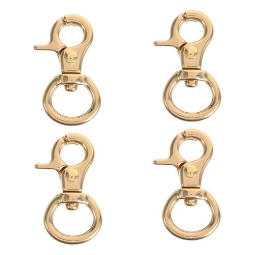 Gadpiparty 4 Stücke Teiliges Metall Drehbarer Schnappverschluss mit Starkem Federverschluss Japanisches Design Langlebiger Karabinerhaken für Schlüsselanhänger Taschenriemen und DIY von Gadpiparty
