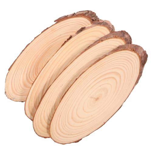 Gadpiparty 4 Stücke Teiliges Ovale Natürliche Holzscheiben Rinde Unbehandelte Holzstücke für DIY Basteln Rustikale Holzplatten für Tischdekoration Weihnachts Hochzeitsarrangements Gadpiparty 4 Stücke Teiliges Ovale Natürliche Holzscheiben Rinde Unbehandelte Holzstücke für DIY Basteln Rustikale Holzplatten für Tischdekoration Weihnachts Hochzeitsarrangements von Gadpiparty