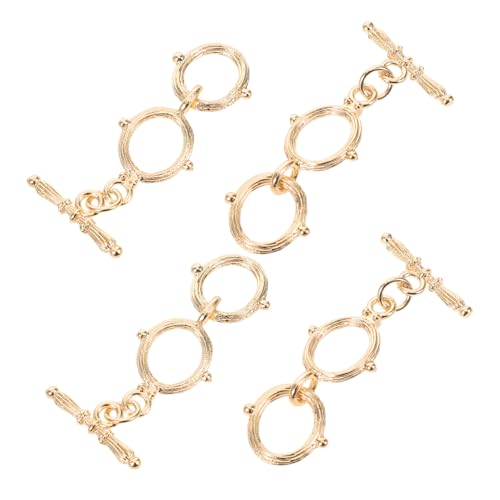 Gadpiparty 4 Stücke Teiliges Schmuckverlängerungsset mit Hohlen T-bar-verschlüssen Verstellbare Verlängerungsketten für Halsketten Armbänder Fußkettchen DIY Schmuckverschluss Zubehör Einfache Gadpiparty 4 Stücke Teiliges Schmuckverlängerungsset mit Hohlen T-bar-verschlüssen Verstellbare Verlängerungsketten für Halsketten Armbänder Fußkettchen DIY Schmuckverschluss Zubehör Einfache von Gadpiparty