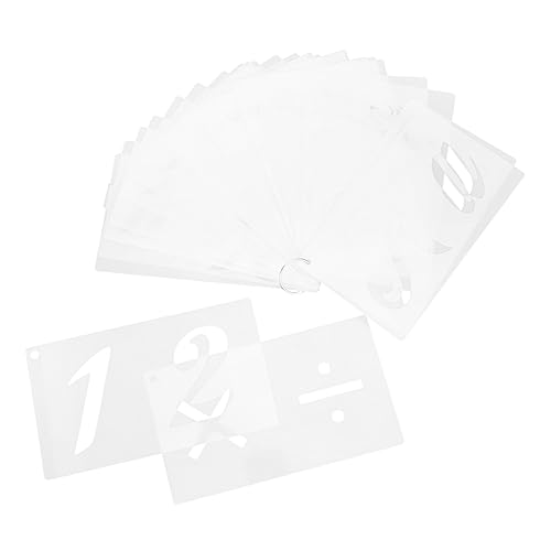 Gadpiparty 40 Blatt Alphabet Schablonen Set Wiederverwendbare Buchstaben und Zahlenschablonen Pet für Spraymalerei und Diy Projekte Langlebig und Waschbar Vorlage für Kreative Bastelarbeiten von Gadpiparty