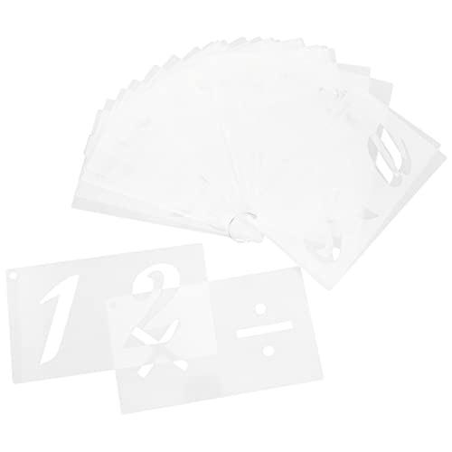 Gadpiparty 40 Blatt Buchstaben und Zahlenschablonen Pet für Spraymalerei Wiederverwendbare Schablonen für Kreative Diy Projekte und Mehr von Gadpiparty