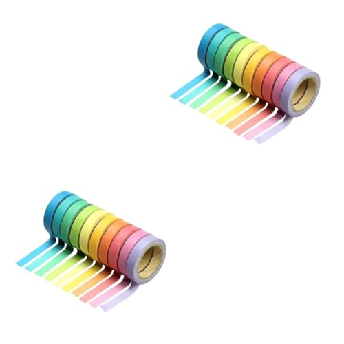 Gadpiparty 40 Rollen Teiliges Washi Tape Bunte Klebebänder Papierband Diy Dekoration für Fotoalben Geschenkverpackung Scrapbooking Planer und Bastelprojekte Vielseitig Einsetzbar Stilvoll und von Gadpiparty