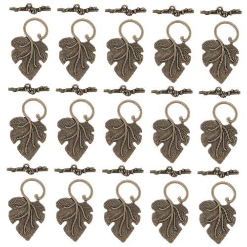 Gadpiparty 40 Sätze Retro - -Verschlusszubehör Schließe Gold Schlüssel stapelbar für schmuck Knebelverschluss Werkzeug zur Herstellung von Armbändern Zinklegierung Coffee Gadpiparty 40 Sätze Retro - -Verschlusszubehör Schließe Gold Schlüssel stapelbar für schmuck Knebelverschluss Werkzeug zur Herstellung von Armbändern Zinklegierung Coffee von Gadpiparty