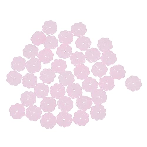 Gadpiparty 40 Stück Blumenförmige Glasperlen Diy Bastelmaterialien für Schmuckherstellung Zufällige Farben für Projekte und für Familie Zufällige Farbe von Gadpiparty