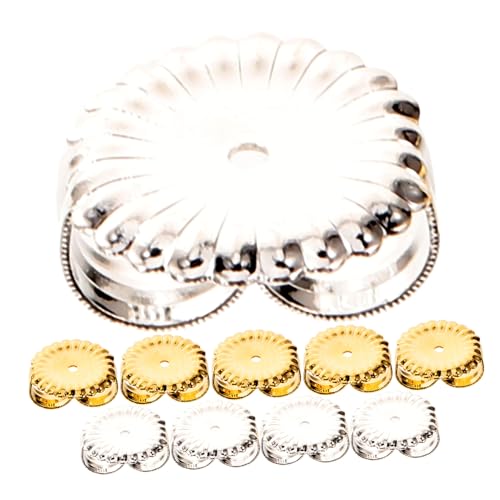 Gadpiparty 40 Stück Edelstahl Ohrstecker Verschluss Ohrring Stopper Hypoallergen Langlebig Leicht Geeignet für DIY Schmuckherstellung Ohrstecker Silberfarbene Goldfarbene Ohrhinterteile von Gadpiparty