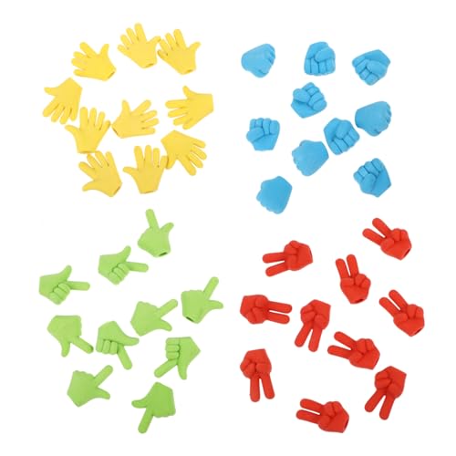 Gadpiparty 40 Stück Fingerförmige Radiergummis Dekorative Radierer für Schülerpreise als Mitgebsel und Schulbedarf Zufällige Designs von Gadpiparty