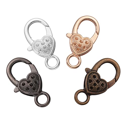 Gadpiparty 40 Stück Herz Karabinerverschluss armbandverschluss verschluss für armbänder Taschenzubehör Karabinerverschlüsse Herstellung schmuck Klauenverschluss aus Legierung Schlüsselzubehör Gadpiparty 40 Stück Herz Karabinerverschluss armbandverschluss verschluss für armbänder Taschenzubehör Karabinerverschlüsse Herstellung schmuck Klauenverschluss aus Legierung Schlüsselzubehör von Gadpiparty