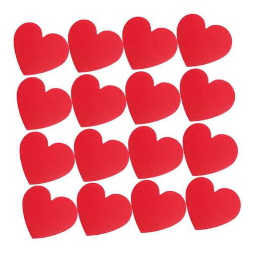 Gadpiparty 40 Stück Liebeskarte grußkarten set papierherzen valentinstag Herzkarte Karte in Herzform Hochzeit valentinstag karten Party Herzförmiger Notizblock Herznotizkarten rot von Gadpiparty