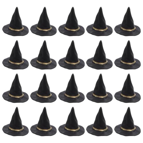 Gadpiparty 40 Stück Mini-Hexenhüte In Schwarz: Handgemachte Zauberermütze Aus Kunststoff – Halloween-Party-Zubehör Diy-Accessoires – Winzige Zaubererhüte Für Puppenhaus-Accessoires Gadpiparty 40 Stück Mini-Hexenhüte In Schwarz: Handgemachte Zauberermütze Aus Kunststoff – Halloween-Party-Zubehör Diy-Accessoires – Winzige Zaubererhüte Für Puppenhaus-Accessoires von Gadpiparty