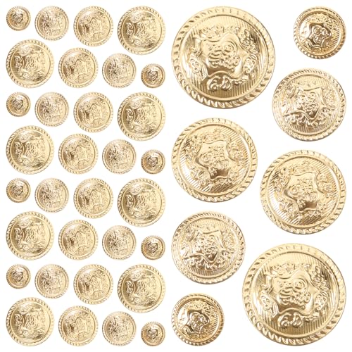 Gadpiparty 40 Stück Retro-Metallknöpfe runden Kleidungsstück Anzugsjackenknopf Goldknöpfe Anzüge Zierknöpfe zum Nähen Mantelknöpfe ersetzen Mantel Metallknöpfe Dekorative Knöpfe Golden Gadpiparty 40 Stück Retro-Metallknöpfe runden Kleidungsstück Anzugsjackenknopf Goldknöpfe Anzüge Zierknöpfe zum Nähen Mantelknöpfe ersetzen Mantel Metallknöpfe Dekorative Knöpfe Golden von Gadpiparty
