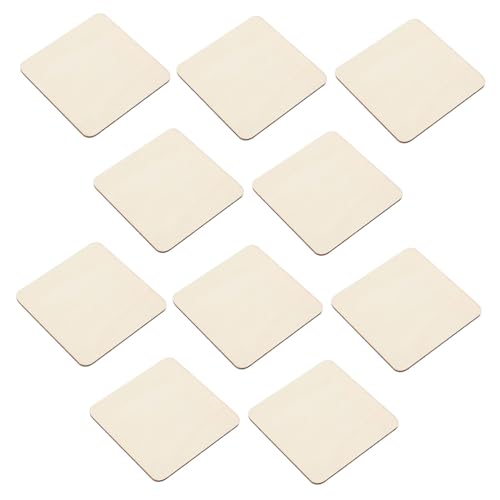Gadpiparty 40 Stück Teiliges Quadratische Naturbelassene Holzplättchen Unbehandelte Blanko-holzscheiben zum Bemalen Gravieren und Basteln Vielseitig für Diy-dekoration und Untersetzer Gadpiparty 40 Stück Teiliges Quadratische Naturbelassene Holzplättchen Unbehandelte Blanko-holzscheiben zum Bemalen Gravieren und Basteln Vielseitig für Diy-dekoration und Untersetzer von Gadpiparty
