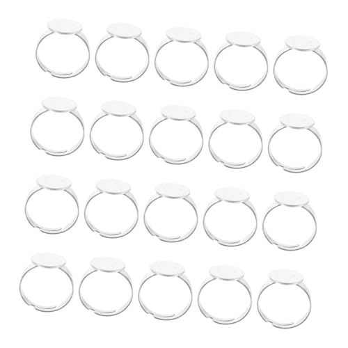 Gadpiparty 40 Stück Verstellbare Basisringe mit Flachem Pad für DIY Schmuckherstellung Cabochon Lünette für Kreative Bastelprojekte Gadpiparty 40 Stück Verstellbare Basisringe mit Flachem Pad für DIY Schmuckherstellung Cabochon Lünette für Kreative Bastelprojekte von Gadpiparty