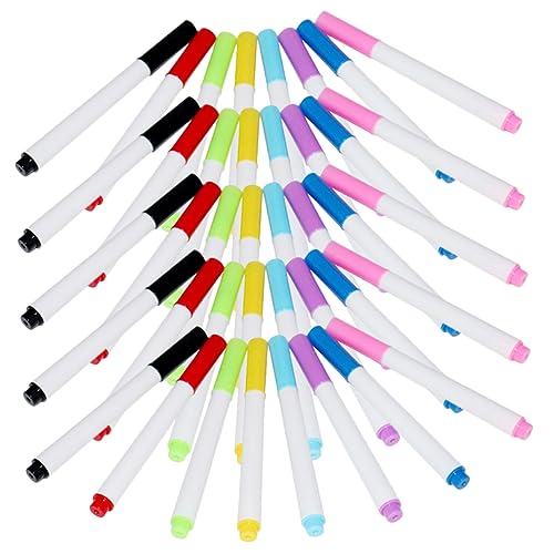Gadpiparty 40 Stück Whiteboard Marker Abwischbare Stifte für Büro und Schule Trockenlöschmarker für Kreative Anwendungen und Glatte Oberflächen Einfach zu Handhaben und Transportieren von Gadpiparty
