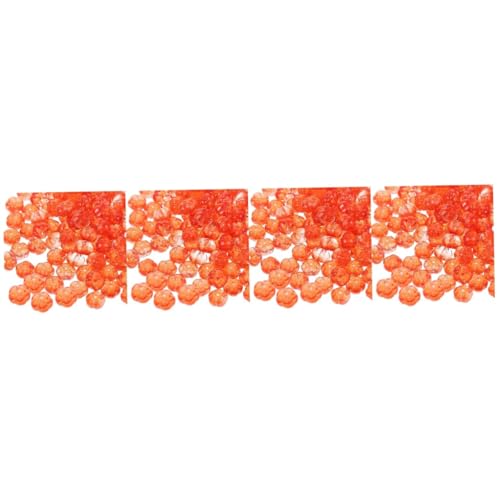 Gadpiparty 400 Stck. Glasperlen Kürbis Spacer Beads für Schmuckherstellung DIY Basteln Langlebig Glatt ohne Grate für Halsketten Armbänder von Gadpiparty