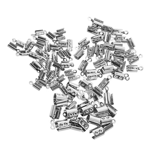 Gadpiparty 400 Stück Schmuckseilschnalle Schnallen Für Halskette Schmuckkonverter Schmuckschnalle Schmuckklammern Armbandverschlüsse Zubehör Zur Schmuckherstellung Silver Rostfreier Stahl von Gadpiparty