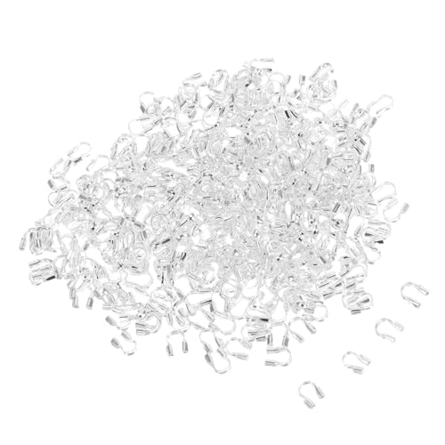 Gadpiparty 400 Stück U förmige Drahtschutz perlenschutz stopper für DIY Schmuckherstellung Kabelschutz für Halsketten und Armbänder Stabile Positionierung und Professionelles Finish von Gadpiparty