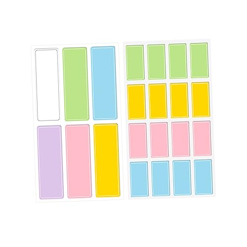 Gadpiparty 40Blätter Selbstklebende Etiketten Aufkleber Wasserdichte Klassifizierte Farbmarkierungen für Zuhause Büro Küche und Schule Beschriften und Organisieren von Gadpiparty