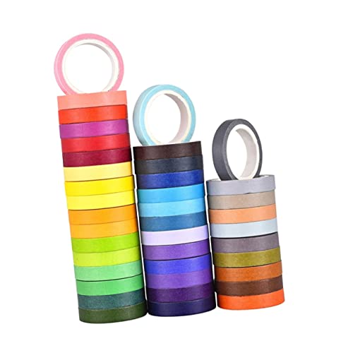 Gadpiparty 40Stücke DIY Washi Klebeband Papierbänder Für Scrapbooking Journale Planer Und Bastelarbeiten Dekoratives Abdeckband Verschiedenen Farben Gadpiparty 40Stücke DIY Washi Klebeband Papierbänder Für Scrapbooking Journale Planer Und Bastelarbeiten Dekoratives Abdeckband Verschiedenen Farben von Gadpiparty