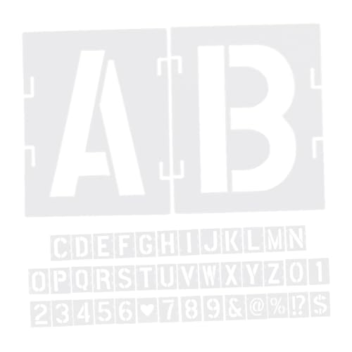 Gadpiparty 42 Stück Teiliges Wiederverwendbares Buchstaben Zahlen schablonenset aus Kunststoff Präzise Letter Stencils für DIY Wandmalerei Holz Stoff Vielseitige Vorlage für Bastel Gadpiparty 42 Stück Teiliges Wiederverwendbares Buchstaben Zahlen schablonenset aus Kunststoff Präzise Letter Stencils für DIY Wandmalerei Holz Stoff Vielseitige Vorlage für Bastel von Gadpiparty