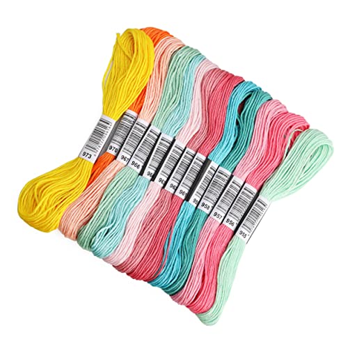 Gadpiparty 447 Stück Teiliges Stickgarn für Kreuzstich Bunte Stickfäden für Diy Projekte Langlebig und Komfortabel für Kreative Bastelarbeiten und Dekorationen von Gadpiparty
