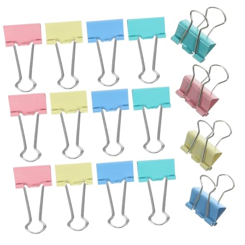 Gadpiparty 48 Stück Langes Schwanzclip -Schreibwaren Dekorative Binderclips Heftklammern in loser Schüttung kleine Bindeklammer Papier organisieren Clip Heftklammern Büroklammern Metall von Gadpiparty