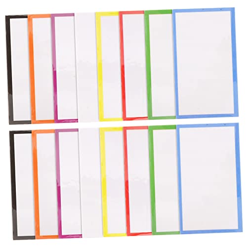 Gadpiparty 48 Stück Magnetische Namensschilder Set Wiederverwendbare Beschreibbare Etiketten für Whiteboard Flexibel und Abwischbar für Klassenzimmer und Küchen von Gadpiparty