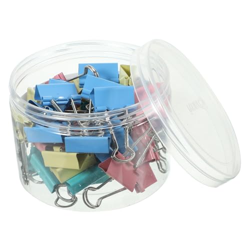 Gadpiparty 48 Stück Metall Büroklammern Medium Binder Clips Bunten Praktische Dokumentenklammern für Notizen Rechnungen und Papierorganisation von Gadpiparty