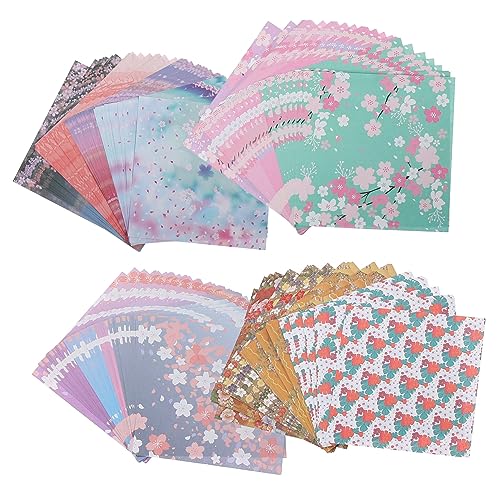Gadpiparty 480 Blatt Doppelseitiges Origami Papier für Farbecht und Bastelmaterial für Scrapbooking und Falten pro Design Verschiedenen Farben von Gadpiparty