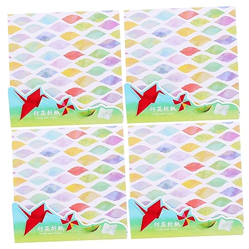 Gadpiparty 4Er-Packung Origami Papier Set Wasserfarben Muster Doppelseitiges Bastelpapier für Diy Origami Handwerksmaterial für Kreative Projekte Gadpiparty 4Er-Packung Origami Papier Set Wasserfarben Muster Doppelseitiges Bastelpapier für Diy Origami Handwerksmaterial für Kreative Projekte von Gadpiparty