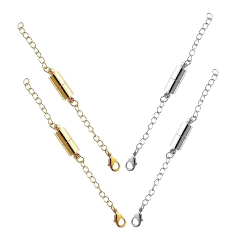 Gadpiparty 4Paare DIY Halskettenverlängerungen Magnetverschlüsse für Armbänder und Optimale Lösung für Schmuckherstellung Vielseitig Einsetzbar Gadpiparty 4Paare DIY Halskettenverlängerungen Magnetverschlüsse für Armbänder und Optimale Lösung für Schmuckherstellung Vielseitig Einsetzbar von Gadpiparty