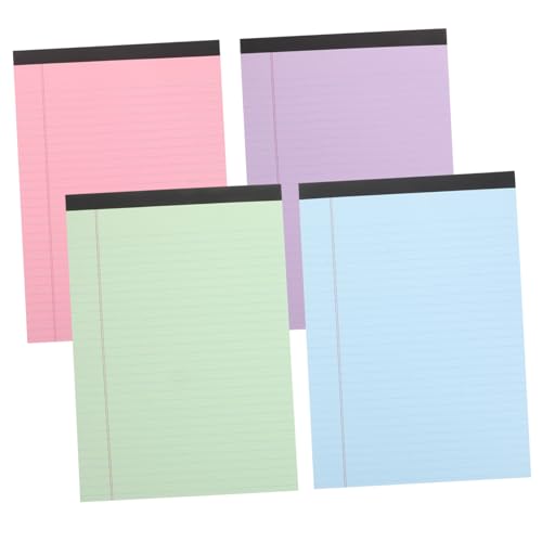 Gadpiparty 4Stücke Notizblöcke Breit Liniertes Notizpapier für Büro Schule und Hochschule Design mit Abreißfunktion M² von Gadpiparty