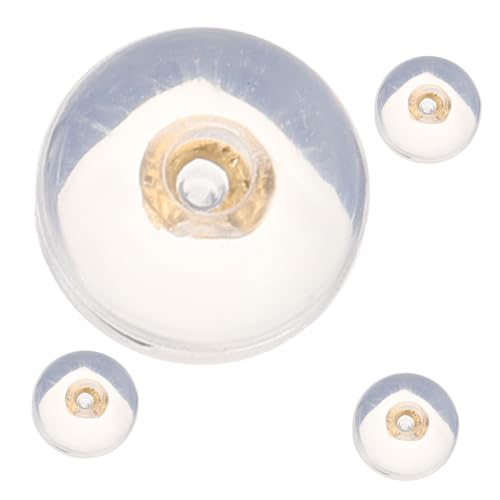 Gadpiparty 4Stücke Ohrring Verschlüsse Für Frauen Allergiefreie Ohrstecker Komfortabel Und Langlebig Für Schlupfohren Und DIY Schmuckgestaltung Goldene Farbe von Gadpiparty
