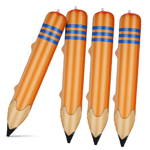 Gadpiparty 4Stücke Riesige Aufblasbare Bleistifte für Schulanfang Schnelles Aufblasen Kinderfreundlich für Partys und Dekorationen Gadpiparty 4Stücke Riesige Aufblasbare Bleistifte für Schulanfang Schnelles Aufblasen Kinderfreundlich für Partys und Dekorationen von Gadpiparty