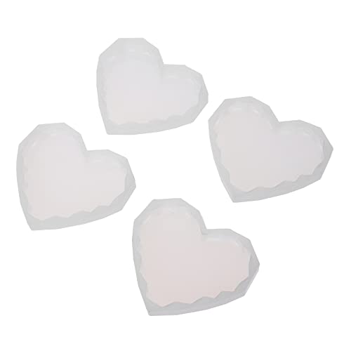 Gadpiparty 4Stücke Silikon Herzform Gießform für Kristall Epoxidharz Untersetzer DIY Handwerk Langlebig und Kreativ für Dekoration und Gadpiparty 4Stücke Silikon Herzform Gießform für Kristall Epoxidharz Untersetzer DIY Handwerk Langlebig und Kreativ für Dekoration und von Gadpiparty