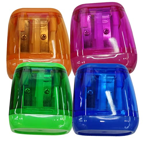 Gadpiparty 4Stücke Teiliges Manueller Bleistiftschärfer Bunten für Schule und Büro Doppelloch Anspitzer für Kreative Anwendungen Platzsparendes Design Gadpiparty 4Stücke Teiliges Manueller Bleistiftschärfer Bunten für Schule und Büro Doppelloch Anspitzer für Kreative Anwendungen Platzsparendes Design von Gadpiparty