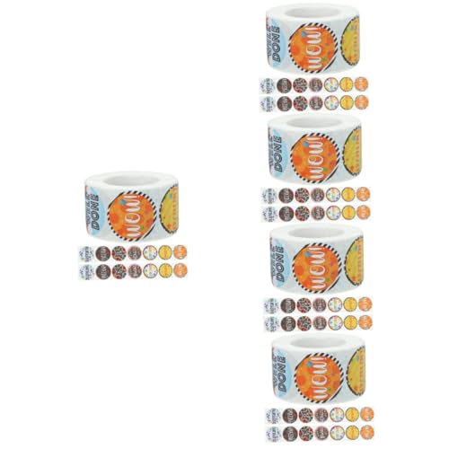 Gadpiparty 5 Rollen Belohnungsaufkleber Aufkleber für aufkleber Kleinkinder ästhetisch Aufkleberpapier Aufkleber für den Studentenpreis Kinderkleber Kupferplattenaufkleber Gadpiparty 5 Rollen Belohnungsaufkleber Aufkleber für aufkleber Kleinkinder ästhetisch Aufkleberpapier Aufkleber für den Studentenpreis Kinderkleber Kupferplattenaufkleber von Gadpiparty
