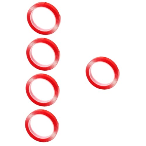 Gadpiparty 5 Rollen Bürokratie Dasselbe drinnen im Freien doppelseitiges klebeband für stoff Band schwere Hochleistungsband breites Klebeband Mehrzweckband Montageband Acrylsäure rot von Gadpiparty