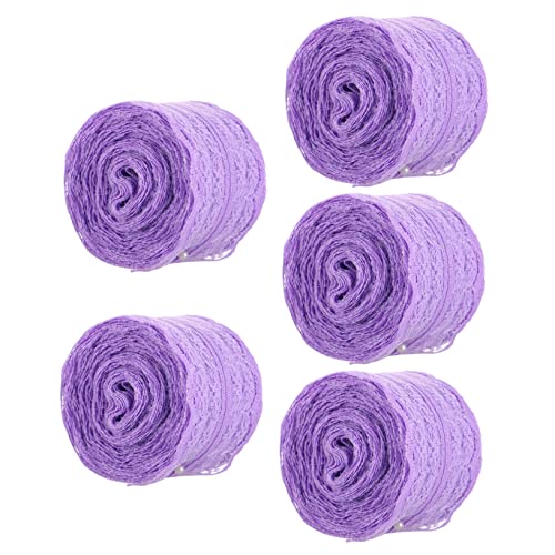 Gadpiparty 5 Rollen Dekorative Spitzenbänder für DIY Blumenbänder für Hochzeiten und Partys zum Verpacken und Verzieren von Geschenken von Gadpiparty