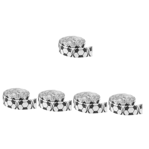 Gadpiparty 5 Rollen Fußball Dekorationsband Elegantes Diy Geschenkband für Projekte Einladung und Fußballpartys für Verpackungen und Heimdekoration Gadpiparty 5 Rollen Fußball Dekorationsband Elegantes Diy Geschenkband für Projekte Einladung und Fußballpartys für Verpackungen und Heimdekoration von Gadpiparty