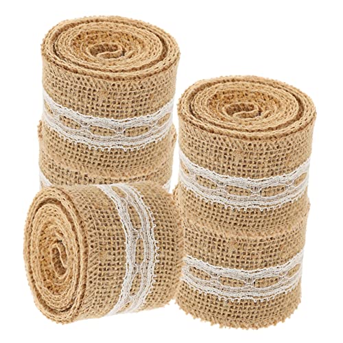 Gadpiparty 5 Rollen Jute Spitzenband Teiliges Dekorative und Hochzeitsbänder für Diy Bastelprojekte Langlebiges Vielseitiges und Elegantes Dekoband für Partys und Festlichkeiten Gadpiparty 5 Rollen Jute Spitzenband Teiliges Dekorative und Hochzeitsbänder für Diy Bastelprojekte Langlebiges Vielseitiges und Elegantes Dekoband für Partys und Festlichkeiten von Gadpiparty