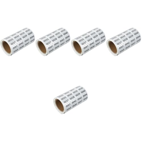 Gadpiparty 5 Rollen Nummerierte Aufkleber Zahlenaufkleber Selbstklebend Personifizieren Aufkleber Mit Seriennummer Etikettenaufkleber Schüttgut Ziehen Um Vinyl Aufeinanderfolgenden Bunt Pvc Gadpiparty 5 Rollen Nummerierte Aufkleber Zahlenaufkleber Selbstklebend Personifizieren Aufkleber Mit Seriennummer Etikettenaufkleber Schüttgut Ziehen Um Vinyl Aufeinanderfolgenden Bunt Pvc von Gadpiparty