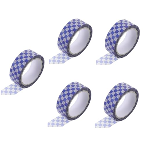 Gadpiparty 5 Rollen Selbstklebende Diy-klebebänder Sammelklebeband Bunt Gemustertes Band Streifen Kunsthandwerk Retro Washi -bänder Aufkleber Papierklebeband Selber Machen Flüsterpapier von Gadpiparty