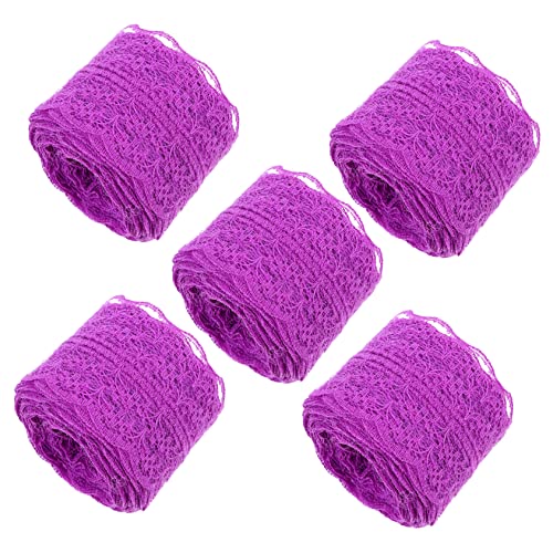 Gadpiparty 5 Rollen Spitzenbänder Tiefviolett Dekorative DIY Ribbons für Hochzeiten und Bastelprojekte für Anlässe und Festlichkeiten Gadpiparty 5 Rollen Spitzenbänder Tiefviolett Dekorative DIY Ribbons für Hochzeiten und Bastelprojekte für Anlässe und Festlichkeiten von Gadpiparty