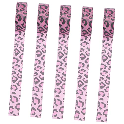 Gadpiparty 5 Rollen Tierdruck Klebebänder Dekoratives Washi Tape für Scrapbooking Tagebuch und Diy Projekte Leicht Abziehbar und Rückstandsfrei von Gadpiparty